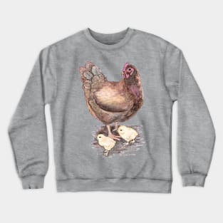 Mother Hen and Chicks Crewneck Sweatshirt